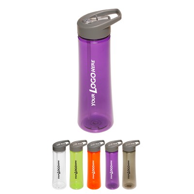 Plastic Sports Water Bottles with Drink Spout 22 oz