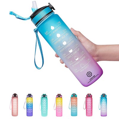 32 oz Water Bottle with Time Marker